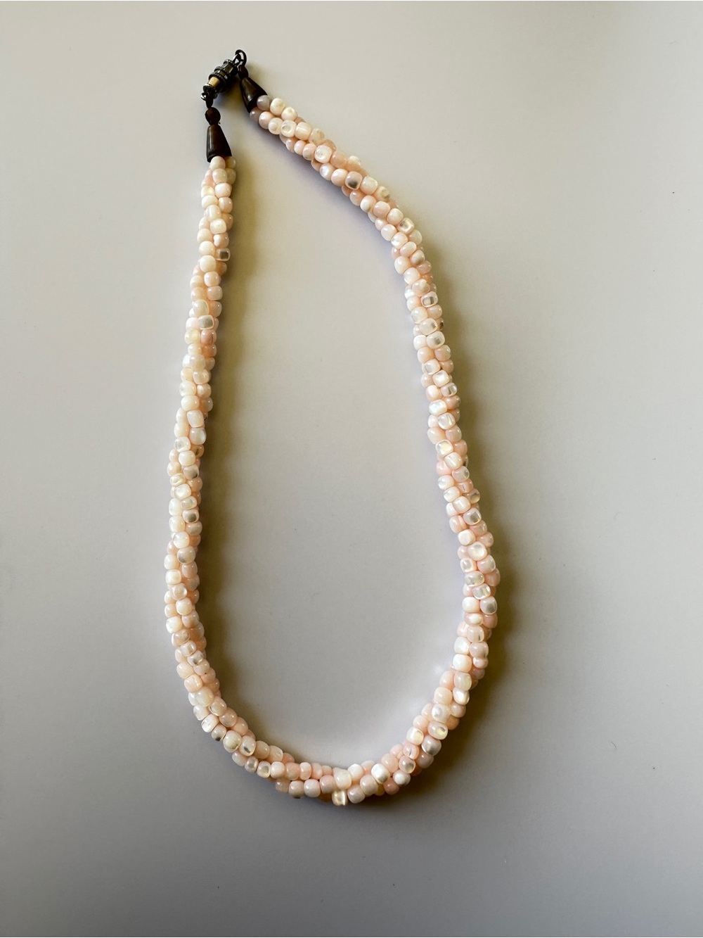 Handmade Pink Pearl Beaded Necklace